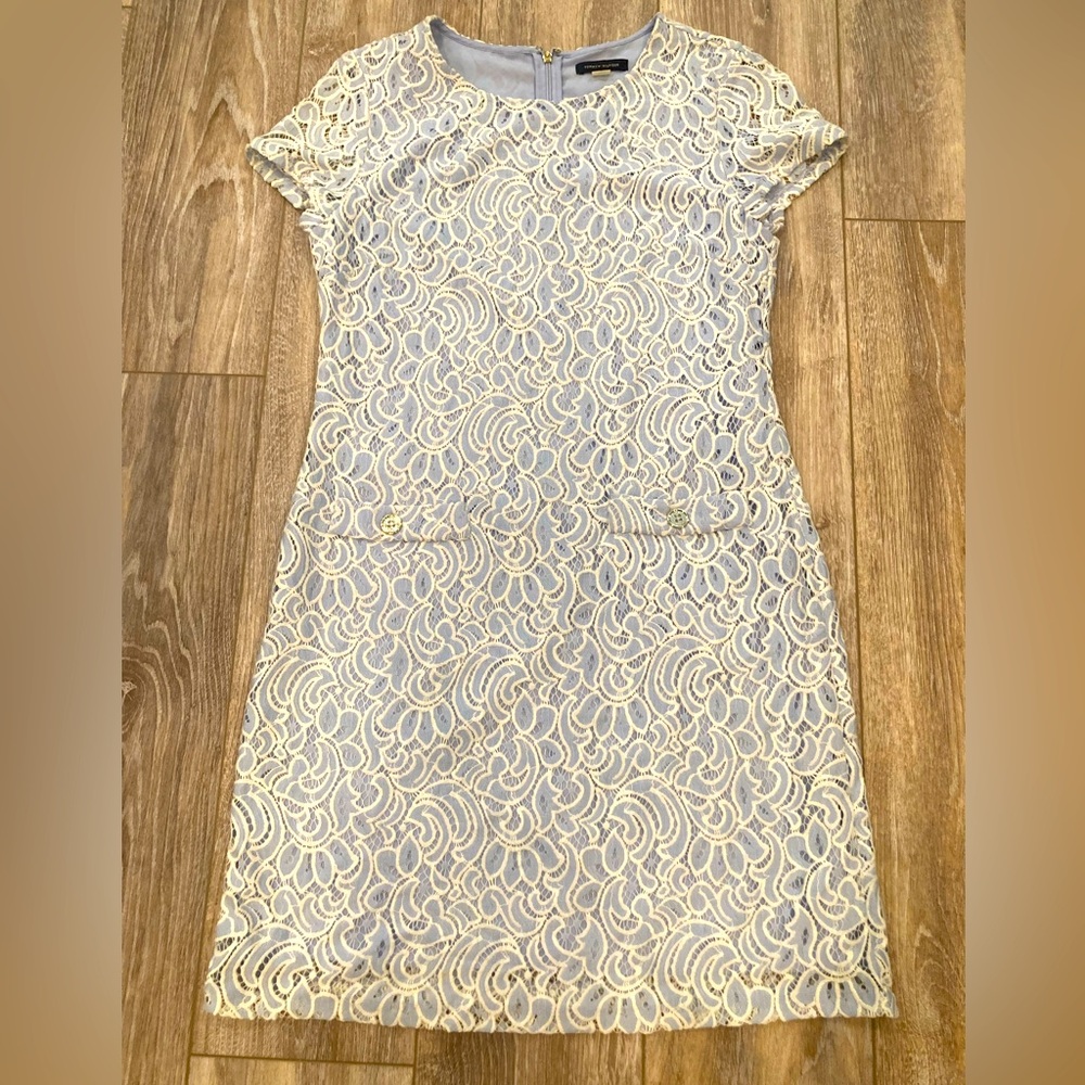 Tommy Hilfiger Elegant Lace Overlay Dress